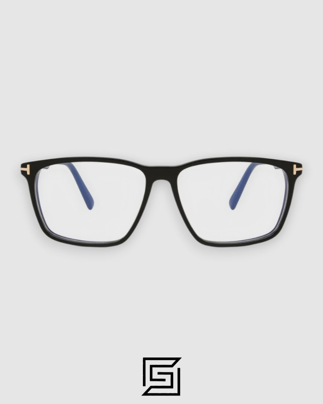 Tom Ford FT5959 Black Frame Black Arm Gold Logo