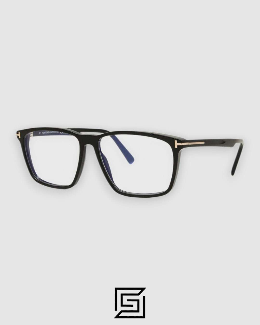 Tom Ford FT5959 Black Frame Black Arm Gold Logo