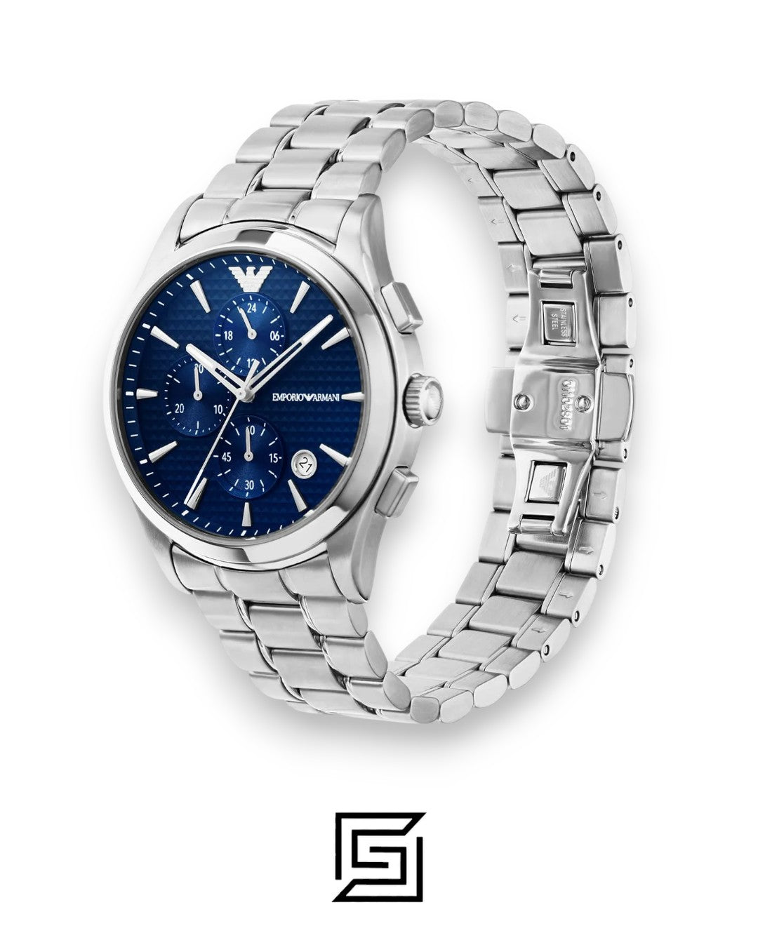 Armani AR11528 Blue Dial Chronograph Watch