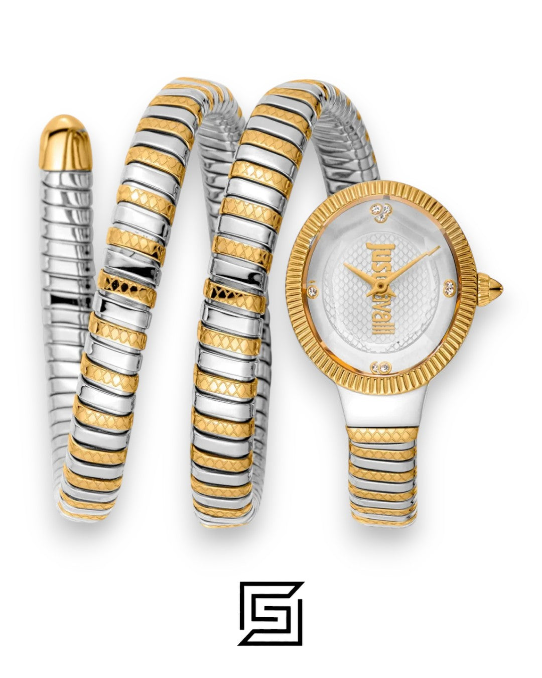 Just Cavalli JC1L269M0055 Two-Tone White Dial Women's Watch 32mm