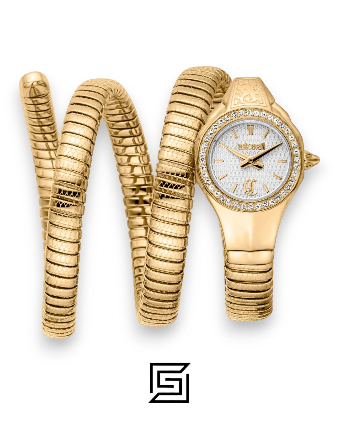 Just Cavalli JC1L355M0025 White Dial Women’s Watche Signature Snake