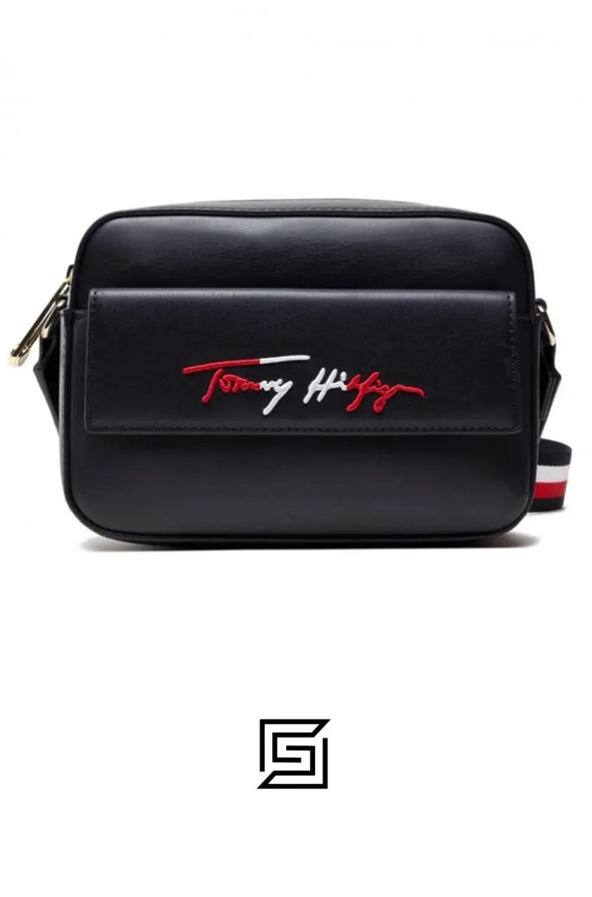 leather DARK BLUE TOMMY HILFIGER BAG DW5 DESERT SKY AW0AW11073