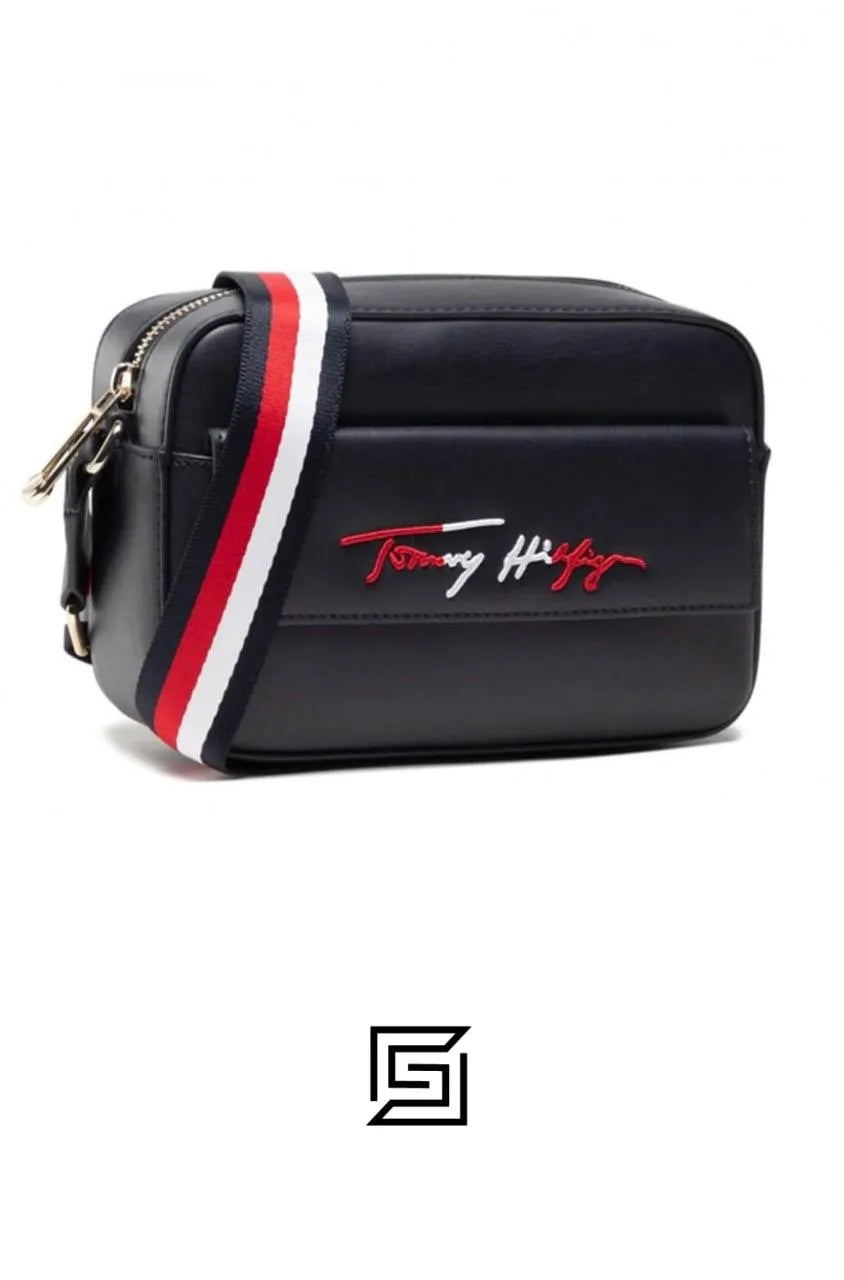 leather DARK BLUE TOMMY HILFIGER BAG DW5 DESERT SKY AW0AW11073