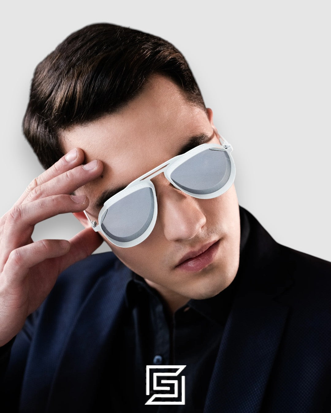 Vysen The Tom - T7 White Matte Frame Silver Mirror Leanses